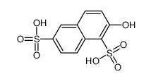2-hydroxynaphthalene-1,6-disulfonic acid Structure