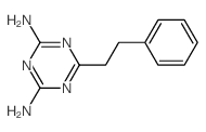 1,3,5-Triazine-2,4-diamine,6-(2-phenylethyl)- Structure