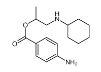 2-Cyclohexylamino-1-methylethyl=p-aminobenzoate结构式