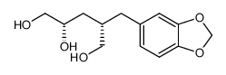 (2S,4S)-2-piperonyl-1,4,5-pentanetriol Structure