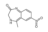 5-methyl-7-nitro-3,4-dihydro-1,4-benzodiazepin-2-one结构式
