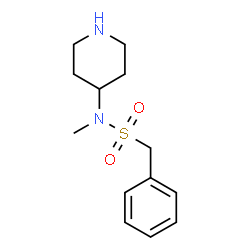 N-METHYL-N-4-PIPERIDINYL-BENZENEMETHANESULFONAMIDE structure