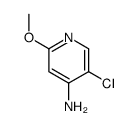 4-氨基-5-氯-2-甲氧基吡啶结构式