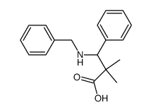 3-benzylamino-2,2-dimethyl-3-phenyl-propionic acid结构式