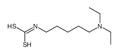 N-[5-(Diethylamino)pentyl]dithiocarbamic acid结构式