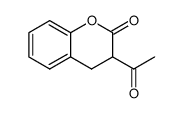 3-acetyl-3,4-dihydrochromen-2-one Structure