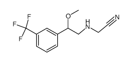 [[2-[3-(Trifluoromethyl)phenyl]-2-methoxyethyl]amino]acetonitrile结构式