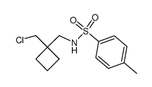 N-((1-(chloromethyl)cyclobutyl)methyl)-4-methylbenzenesulfonamide结构式