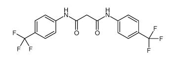 N1,N3-BIS[4-(TRIFLUOROMETHYL)PHENYL]MALONAMIDE structure
