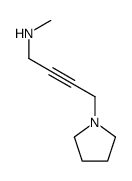 N-methyl-4-pyrrolidin-1-ylbut-2-yn-1-amine结构式