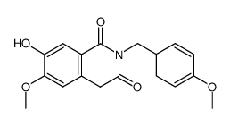 N-(4'-methoxybenzyl)-3-hydroxy-4-methoxyphthalimide结构式
