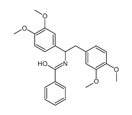 N-[1,2-bis(3,4-dimethoxyphenyl)ethyl]benzamide结构式