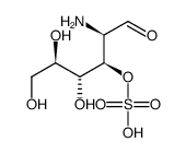 D-氨基葡萄糖3-硫酸盐结构式