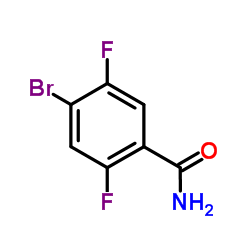 4-Bromo-2,5-difluorobenzamide structure