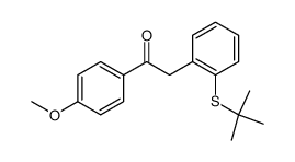 1-[2'-(tert-butylsulfanyl)phenyl]-1-[4''-methoxyphenyl]ethanone Structure