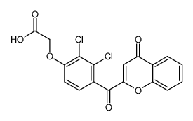 2-(2',3'-dichloro-4'-carboxymethyleneoxybenzoyl)chromone结构式