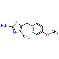 5-(4-Methoxybenzyl)-4-methyl-1,3-thiazol-2-amine结构式