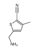 2-Thiophenecarbonitrile,5-(aminomethyl)-3-methyl-(9CI)结构式