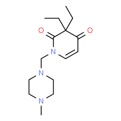 3,3-Diethyl-1-(1-methylpiperazin-4-yl)-2,4(1H,3H)-pyridinedione structure