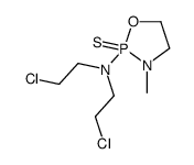 N,N-bis(2-chloroethyl)-3-methyl-2-sulfanylidene-1,3,2λ5-oxazaphospholidin-2-amine结构式