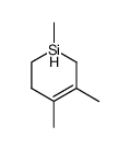 1,3,4-Trimethyl-1-sila-3-cyclohexen Structure