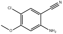 2-amino-5-chloro-4-methoxybenzonitrile structure