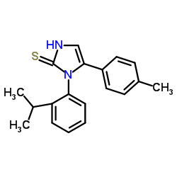 1-(2-isopropylphenyl)-5-(4-methylphenyl)-1H-imidazole-2-thiol结构式