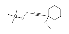 ((3-(1-methoxycyclohexyl)prop-2-yn-1-yl)oxy)trimethylsilane Structure