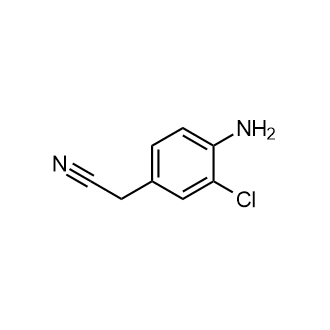 2-(4-Amino-3-chlorophenyl)acetonitrile Structure