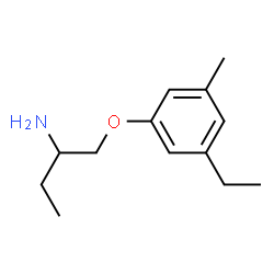 Propylamine, 1-[[(5-ethyl-m-tolyl)oxy]methyl]- (8CI) Structure
