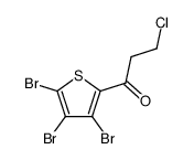 3-chloro-1-(3,4,5-tribromothiophen-2-yl)propan-1-one Structure