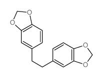 1,3-Benzodioxole,5,5'-(1,2-ethanediyl)bis- Structure