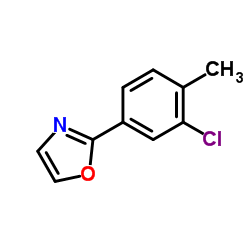 2-(3-Chloro-4-methylphenyl)-1,3-oxazole Structure