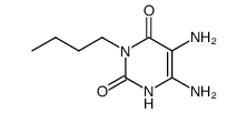 3-butyl-5,6-diaminouracil Structure