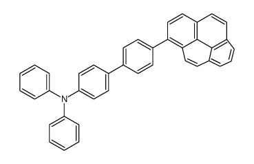 N,N-diphenyl-4-(4-pyren-1-ylphenyl)aniline结构式