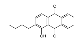 1-hydroxy-2-pentylanthracene-9,10-dione结构式