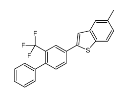 5-methyl-2-[4-phenyl-3-(trifluoromethyl)phenyl]-1-benzothiophene Structure
