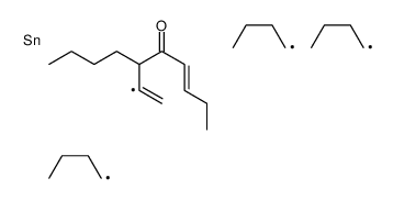 6-(1-tributylstannylethenyl)dec-3-en-5-one Structure