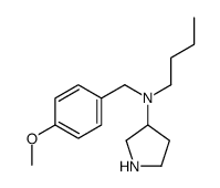N-butyl-N-[(4-methoxyphenyl)methyl]pyrrolidin-3-amine结构式