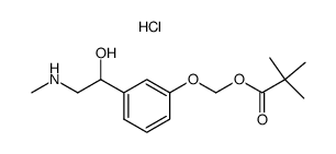 3-<(pivalyloxy)methyl>phenylephrine hydrochloride Structure