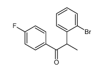2-(2-bromophenyl)-1-(4-fluorophenyl)propan-1-one结构式