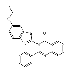 3-(6-ethoxy-1,3-benzothiazol-2-yl)-2-phenylquinazolin-4-one Structure