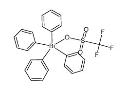 tetraphenylbismuth trifluoromethanesulphonate Structure
