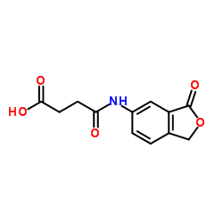 N-(3-OXO-1,3-DIHYDRO-ISOBENZOFURAN-5-YL)-SUCCINAMIC ACID structure