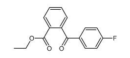 2-(4-fluoro-benzoyl)-benzoic acid ethyl ester Structure