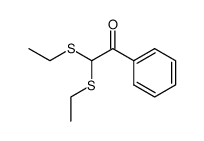 2,2-bis(ethylthio)-1-phenylethanone结构式