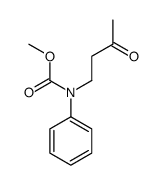 methyl N-(3-oxobutyl)-N-phenylcarbamate结构式