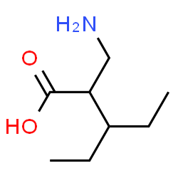 Pentanoic acid,2-(aminomethyl)-3-ethyl- structure