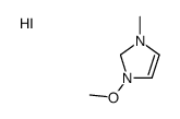 1-methoxy-3-methyl-1,2-dihydroimidazol-1-ium,iodide Structure