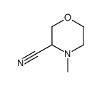 4-Methyl-morpholine-3-carbonitrile结构式